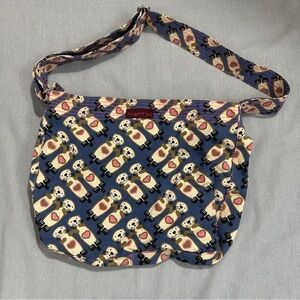 Bungalow 360 shoulder bag, otter print, adjustable strap, crossbody